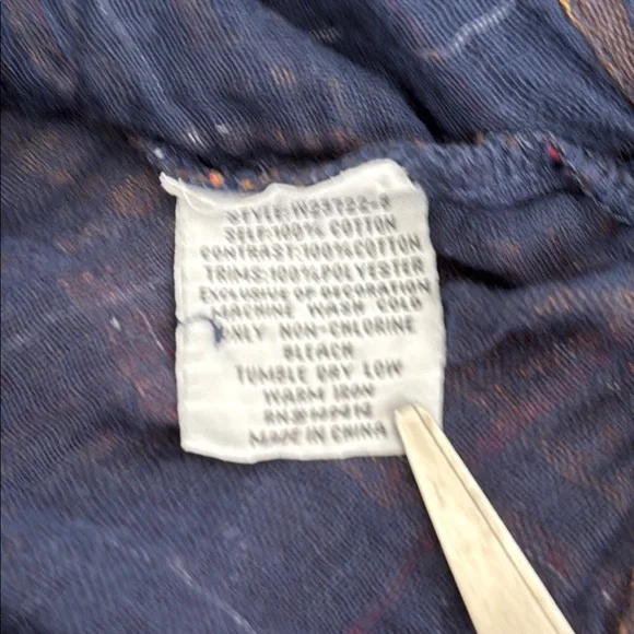 Johnny Was workshop Floral Embroidered Plaid Shirt - Picture 7 of 8